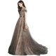 Banquet evening dress skirt female 2022 new temperament noble birthday sequins light luxury niche high-end explosion host