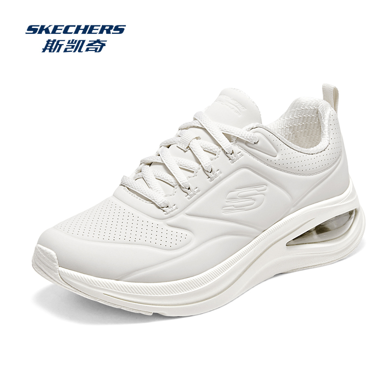 Skechers Women's Shoes Spring and Autumn Lightweight Running Air-Cushioned Shoes Comfortable Breathable Sports Shoes 150136