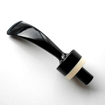 diy creative stone nanmu pipe accessories pipe mouthpiece mouthpiece white ring cap 3MM filter element 1817MM outer diameter