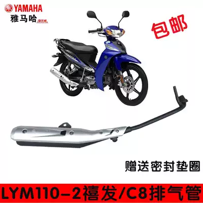 Suitable for Linhai mountain leaf curved beam locomotive Xifa LYM110-2-3 exhaust pipe C8 exhaust pipe silencer chimney