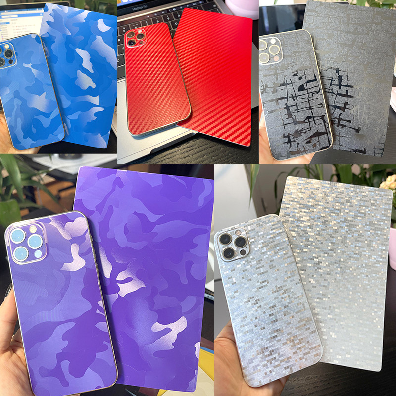 Knife cutting machine frosted flash point sticker mobile phone back cover changed to pure color film laser machine cutting 8 inch material wholesale