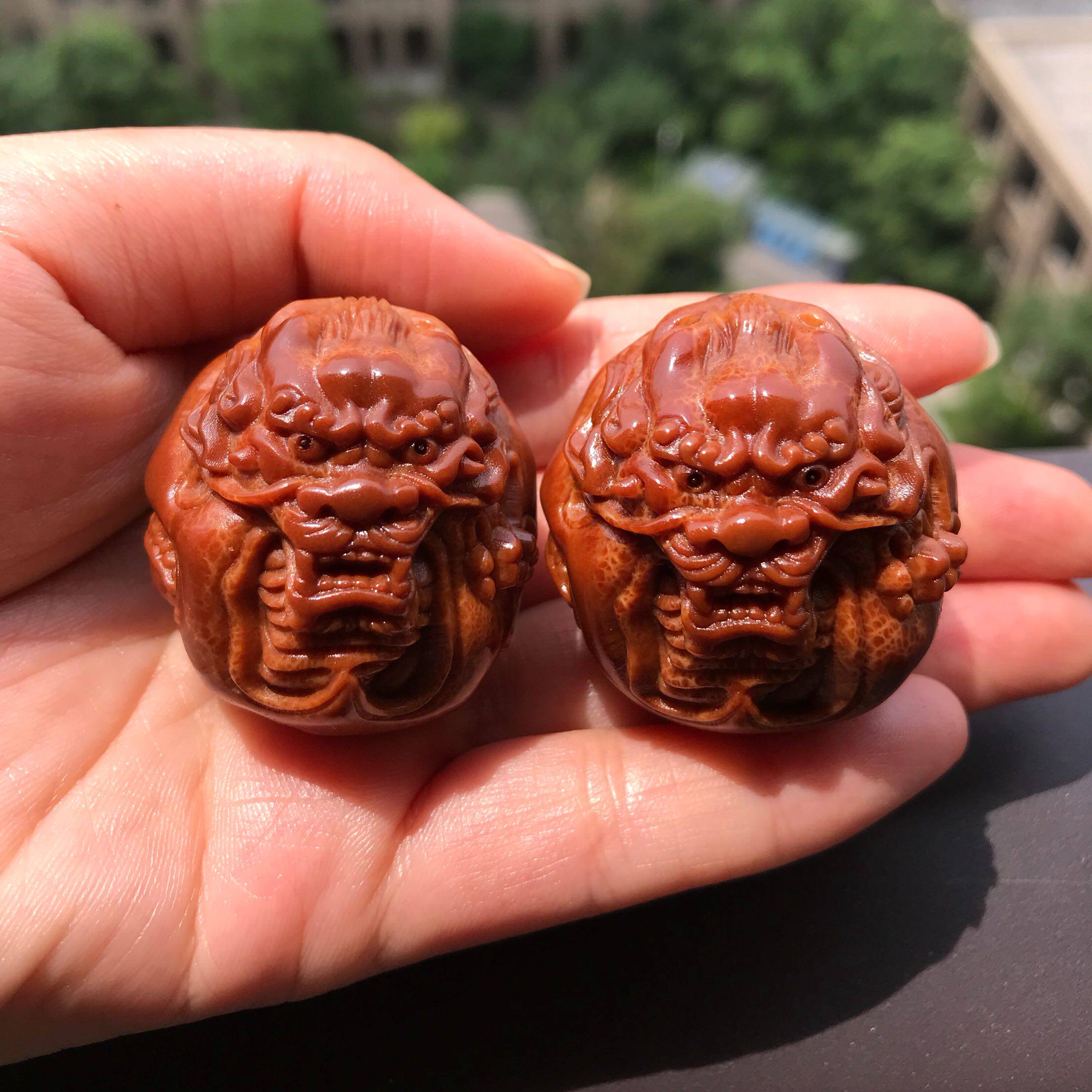 Text play Olive core single carving Beaulieu single core handball Indonesia Brazil Olive core single seed Xianglong Beaulieu pair