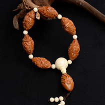 Olive Nuclear Hand Strings Small Furnace Damo Six Ancestral Hands Strings Olive Hut String Damo Progenitors Old Oil Nuclear Hand Strings