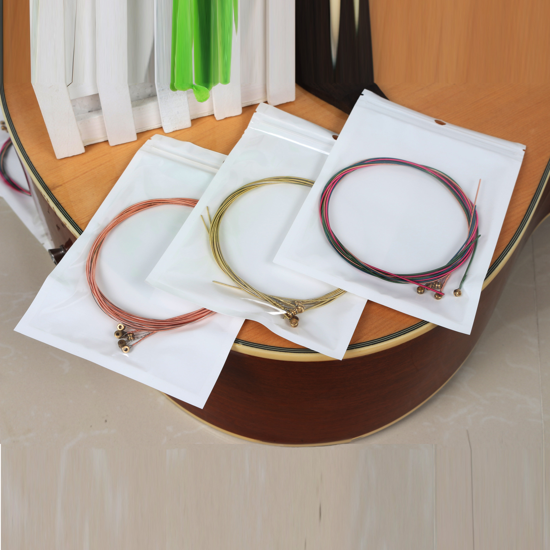 Guitar Strings set of home folk Guitar Colourful Strings Brass Red Brass Red Brass strings Guitar Accessories-Taobao