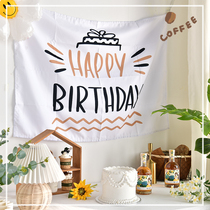 INS Wind Birthday Tapestry Baby Children Party Decorations Photo Props Scene Background Cloth Age Arrangement Supplies