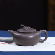 (Pot Lin) Yixing purple sand pot original mine Azure mud cow Lamp pot pure handmade