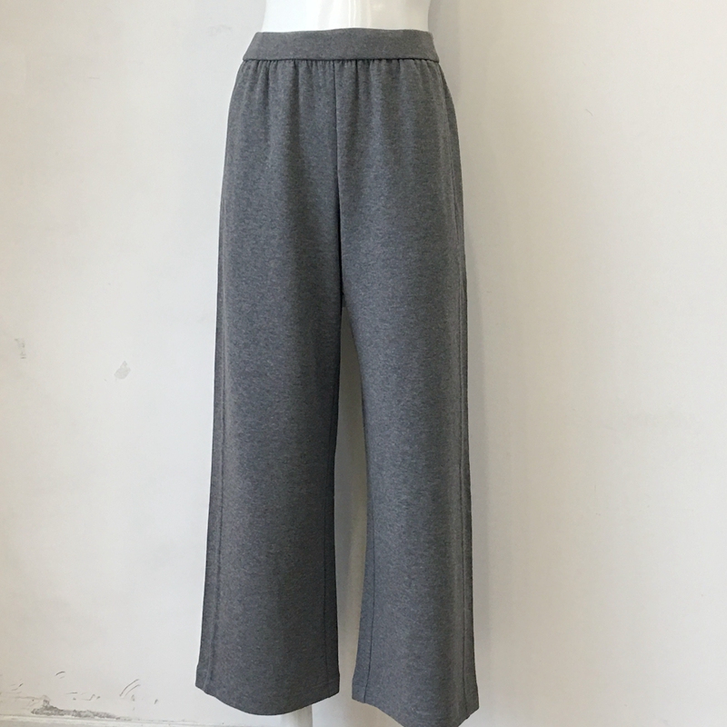 Tang's Store C Brand Elastic Waistband Thin Casual Wide-Leg Pants