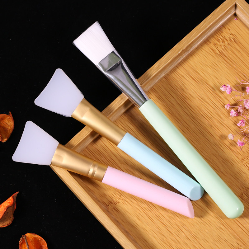 Beauty salon supplies silicone mask brush soft hair makeup brush crystal toning film stick DIY homemade mask