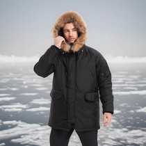 Polar cold-proof cotton coat N3B thickened heavy-duty warm gold label Primaloft mid-length cotton coat cat tiger beast