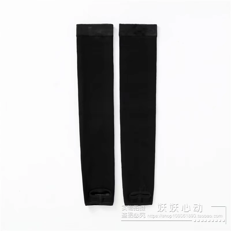 Mùa thu và mùa đông cộng với nhung ấm áp trên đầu gối quần legging vớ trung niên dày cotton vớ dài ống cao chân vớ