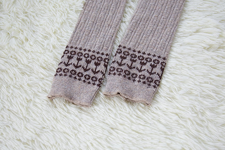 Mùa thu và mùa đông thỏ len ấm đầu gối vớ Nhật dày cashmere ống dài vớ xà cạp miếng đệm đầu gối đặt vớ vớ tất vớ nam trên mắt cá chân