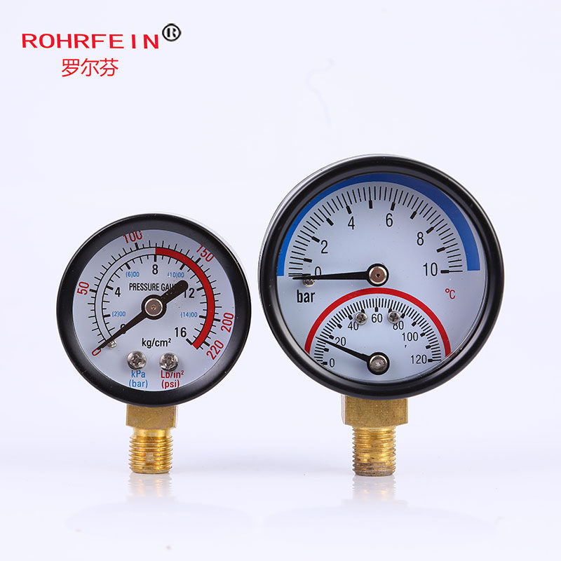 Ground Heating Water Distributor Warm Press Watch Pressure Watch Body Brass G1 4 Meter Tray 40 50MM High Temperature Resistant Corrosion Resistant New