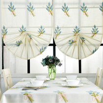 Curtains 2022 new childrens bedroom small window girl boy bedroom shade lift fan - shaped roma curtain