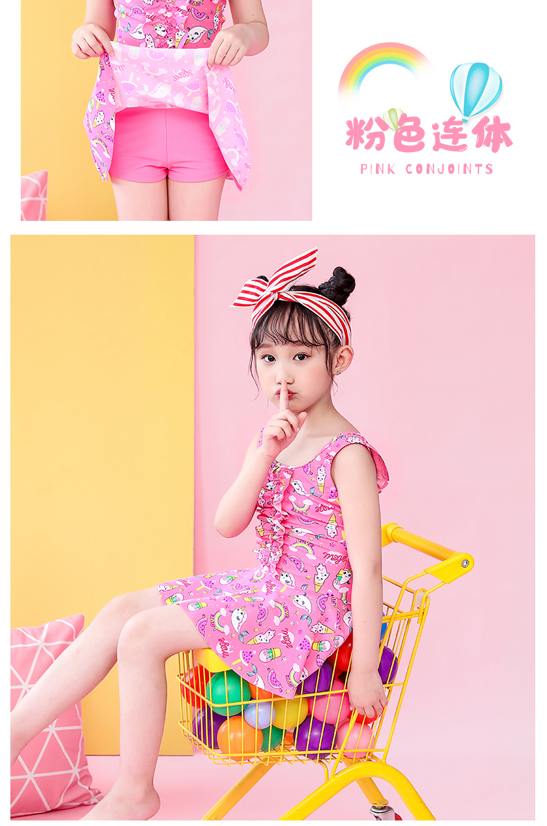 Đồ bơi cho trẻ em Nữ lớn Trẻ em Cô gái Xiêm Chia Công chúa Váy Cô gái dễ thương Đồ bơi cho trẻ em - Bộ đồ bơi của Kid do boi be gai