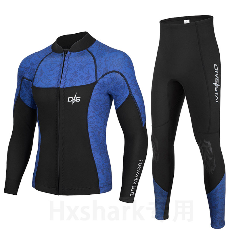 3MM diving suit split suit men and women snorkeling wetsuit cold-proof sunscreen surfing jellyfish underwear floating swimsuit