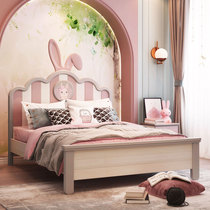 Childrens room furniture combination set girl modern simple Korean princess bed desk wardrobe Small apartment type