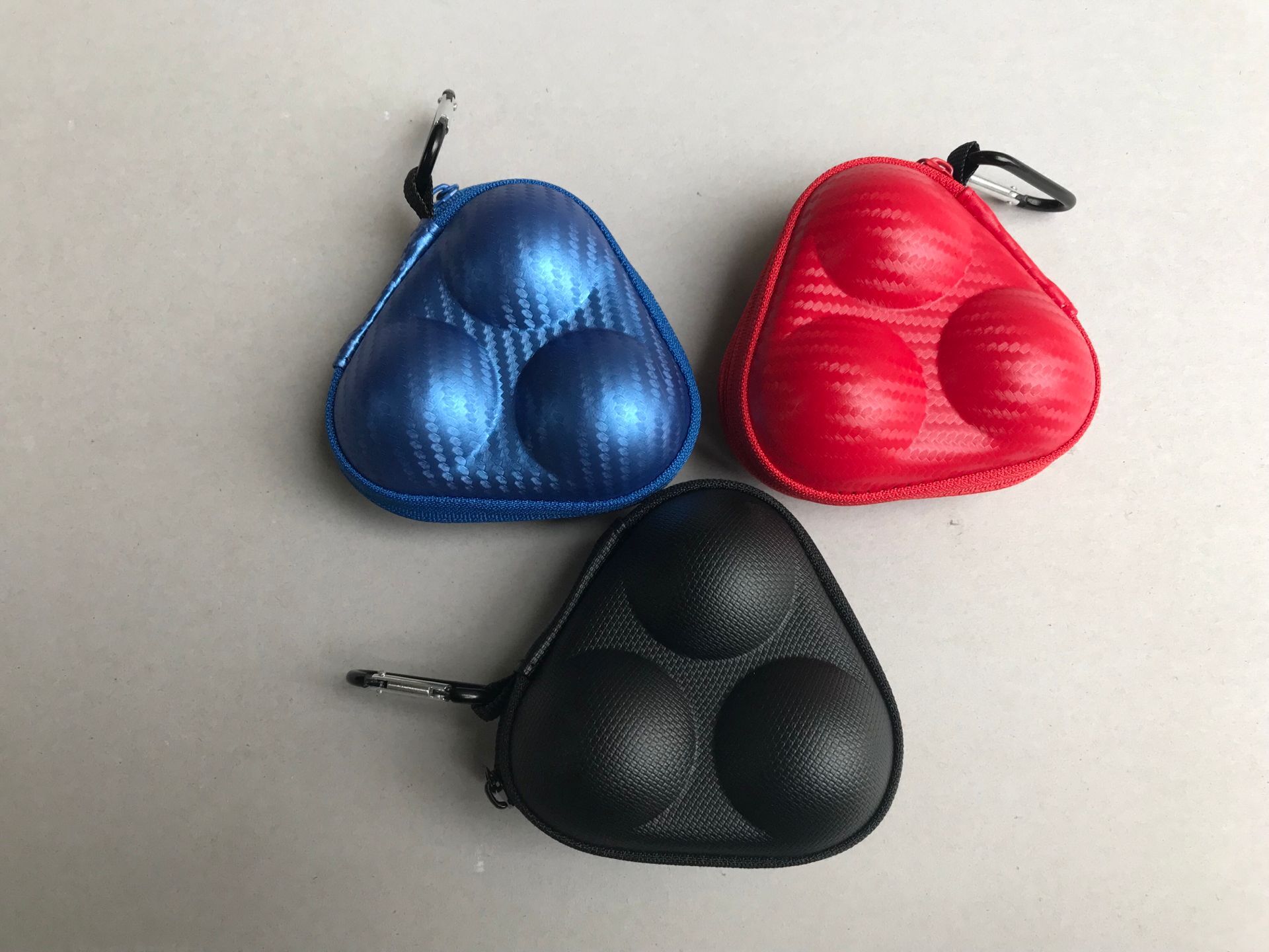 Hard anti-pressure plastic table tennis special ball box hanging chain pendant 3-pack table tennis box