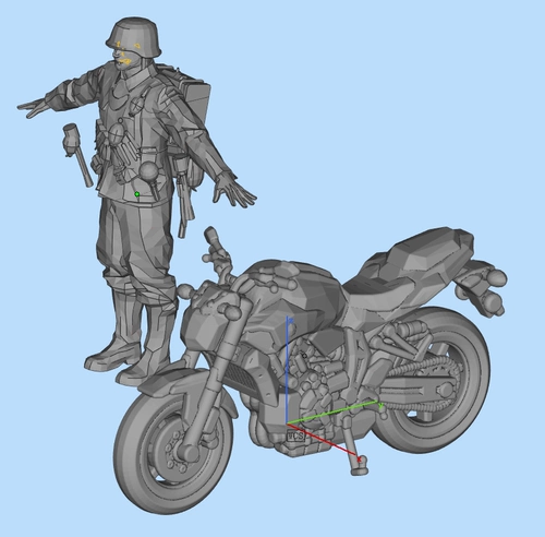 Европейская и американская японская модель мотоцикла из смолы, 3D-печать 1/72 1/48 1/87 1/100 1/64