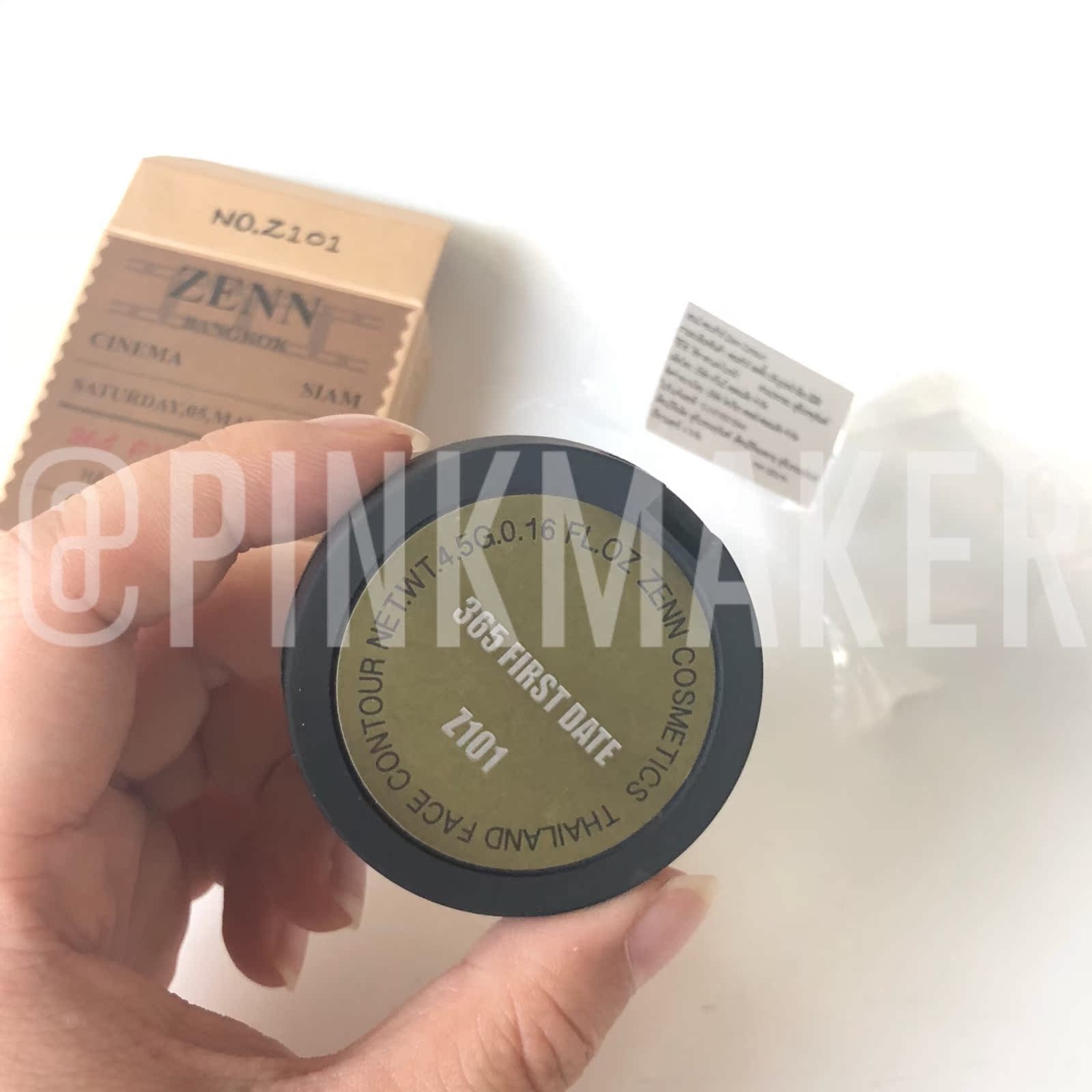 Thái Lan zenn xám nâu tông màu kem bóng bóng mũi âm thanh nổi nhỏ V mặt âm thanh nổi omega kem mũi phấn tạo khối nào tốt