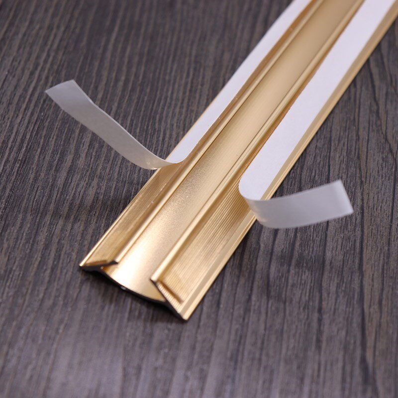 Aluminum alloy floor pressure bar Threshold ceiling ceiling wall edge straight triangle Yin angle line installation decorative strip Edge pressure line