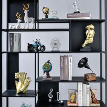 The ornaments on the shoe cabinet at the door are light and extravagant. Modern porch living room TV cabinet wine cabinet office home accessories decoration