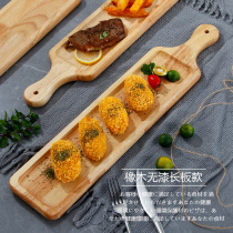 West Point display tray Oak unpainted pizza steak chopping board sushi plate fries fried chicken Japanese custom logo