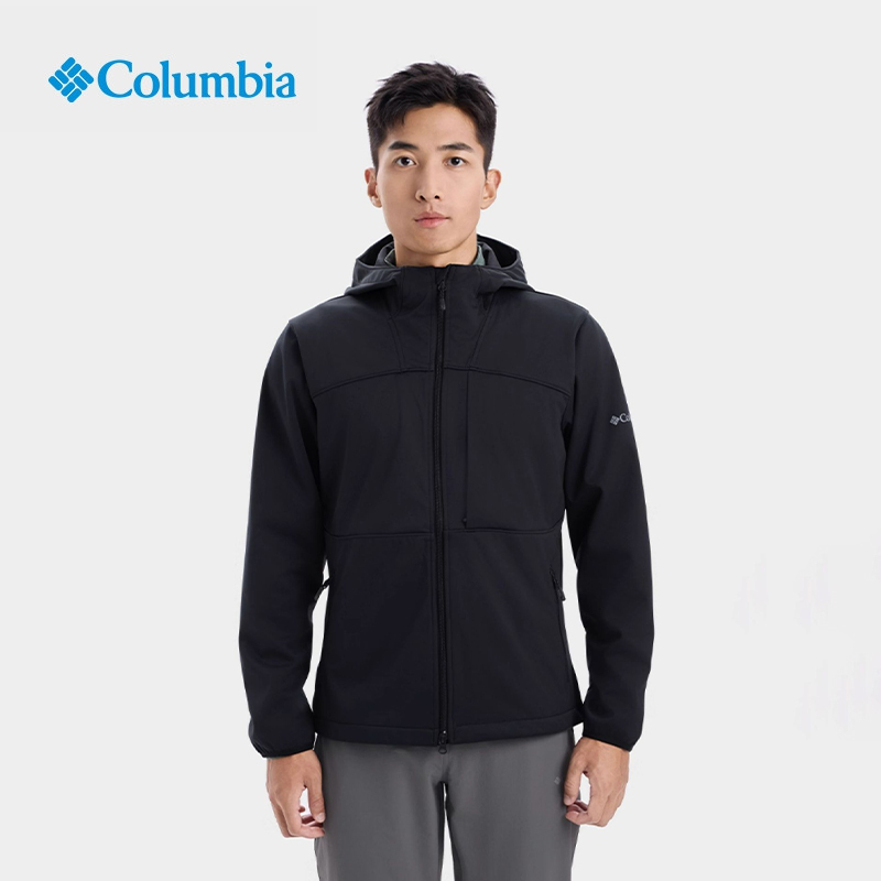 Colombia Softshell Jacket for Men 2025 Autumn and Winter New Outdoor Fashion Windproof and Warm Hooded Jacket Xe8524