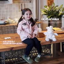  Shi pea childrens denim jacket spring and autumn 2020 new fashionable female baby jacket cute Korean top