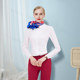 Flight attendant art test clothing female interview white shirt aviation long and short sleeve professional suit skirt stewardess uniform formal shirt