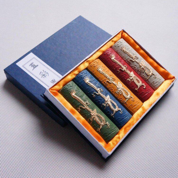 Boutique Emblem Ink 52 Ink ingots Colorful Ink room Four Treasure Hu Kaiwen Ink Ingots Ink block Supper Smoke and Smoke