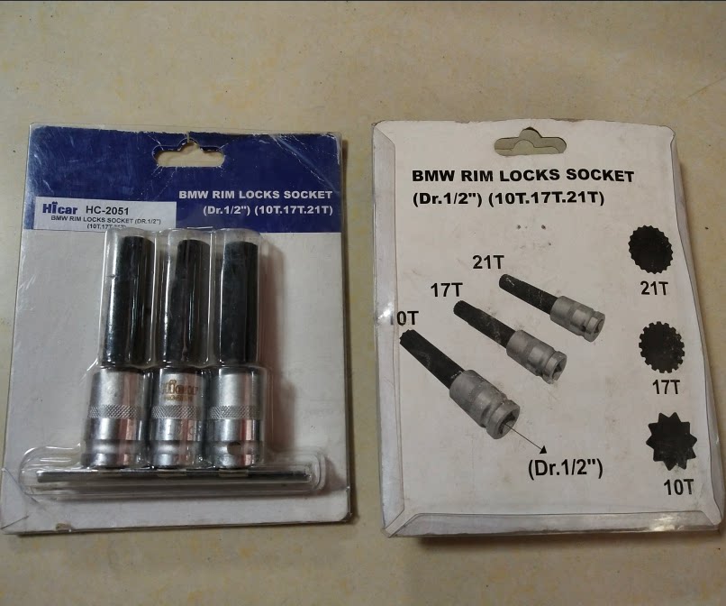 BMW anti-theft screw sleeve BMW anti-theft screw special tool 1 2 (10T 17T 21T) 