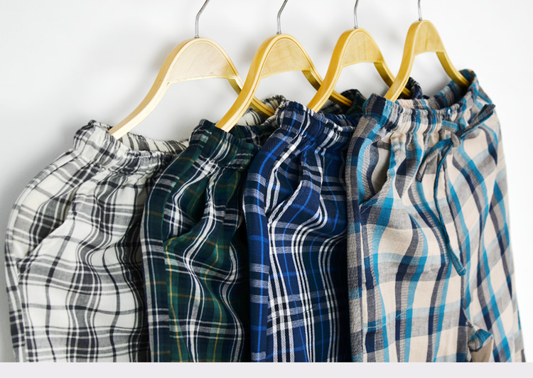 Nhật Bản mùa xuân và mùa thu nam cotton đôi gạc quần nhà đồ ngủ mùa hè điều hòa không khí phòng ngủ quần quần nhà quần tây nam đẹp