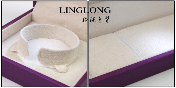 Với đèn led trang sức bao bì hộp kim cương kết hôn hộp vòng tay vòng tay vòng đeo tay vòng cổ hộp nhẫn - Vòng đeo tay Cuff vòng đá