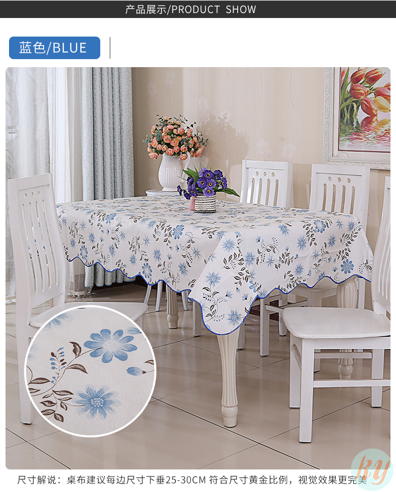 Huifan PVC khăn trải bàn Mục vụ châu Âu không thấm nước khăn trải bàn vải nhựa dùng một lần khăn trải bàn dầu khăn ăn nhà hàng