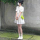 ເຄື່ອງນຸ່ງສີຂາວແບບຈີນແບບໃຫມ່ຂະຫນາດນ້ອຍສໍາລັບແມ່ຍິງ summer ແສງສະຫວ່າງແຫ່ງຊາດແບບ retro ກາງ-ຍາວ skirt ການອອກແບບ niche cheongsam skirt
