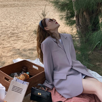 Advanced Sensation Fried Street Suit Jacket Woman 2022 Spring Dress New One Grain Button Korean Version Loose and Lean Casual West Suit Tide