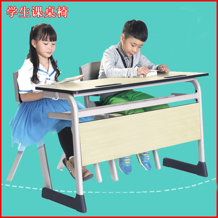 Primary and middle school students single desk and chair training table tutoring class school double meeting calligraphy table studio art table