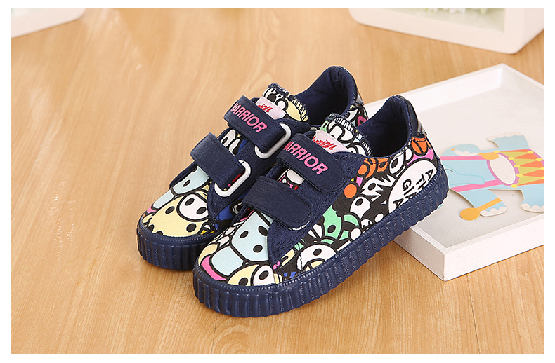 Chaussures enfants en toile WARRIOR suture de voiture pour printemps - semelle caoutchouc - Ref 1036826 Image 43