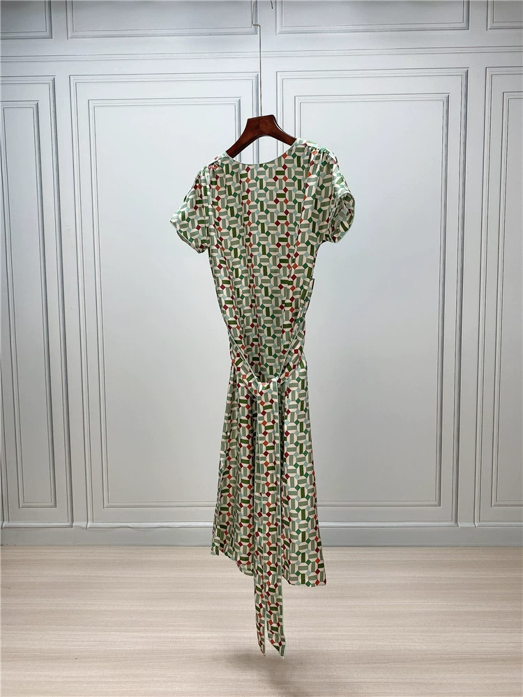 hiệu ứng hình ảnh cấp độ ding! Ý thích hợp nhà thiết kế phụ nữ mẫu váy twill lụa - Váy eo cao