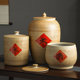 Jingdezhen 세라믹 라이스 항아리 뚜껑과 수분 방지 곤충 방지 구식 10 Catties 20 Catties 50 Catties Rice Storage Box Rice Barrel