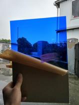 5MM thick blue transparent plexiglass plate customized bending carving cutting acrylic plate processing customization