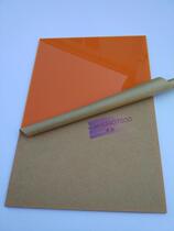 3MM thick color orange plexiglass plate custom acrylic processing custom bending cutting zero cutting drilling