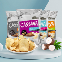 Indonesia imported Kernes kennz cassava chips 150g office puffed leisure Net red snack specialty