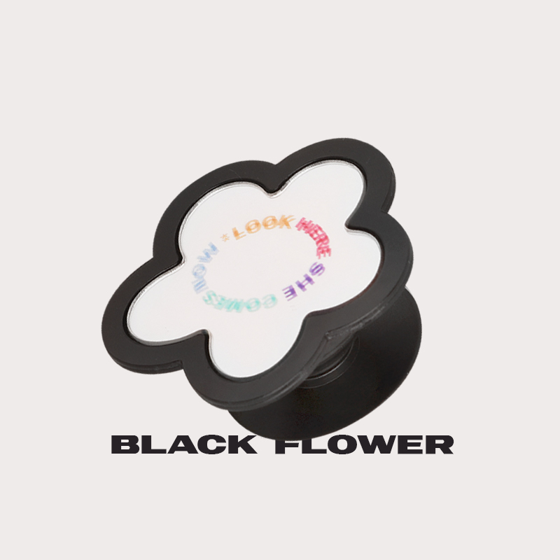 Flower Mirror Face Phone Rack Apple Airbag Bracket Personality Original Mirror Huawei Xiaomi Mobile Phone Rack New Woman