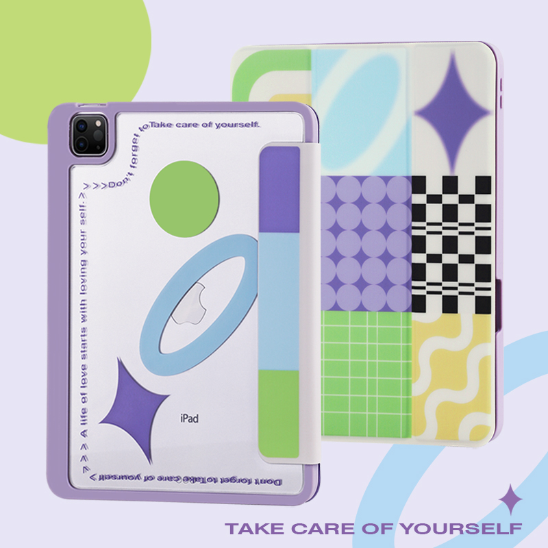 Purple IPAD protective shell new personality small crowdApple tablet 20201 Apple ipadro sleeve AIR