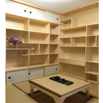 Nanjing Japanese-style tatami platform whole house custom childrens room study bedroom clothing bookcase and room set to do bag installation