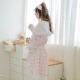 Mùa thu và mùa đông nam và nữ mẫu nam dày và dài đoạn flannel áo choàng tắm áo tắm yukata san hô nhung phiên bản nâng cấp áo choàng nhung 