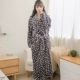 Bộ đồ ngủ nữ mùa thu đông bộ pijama lụa