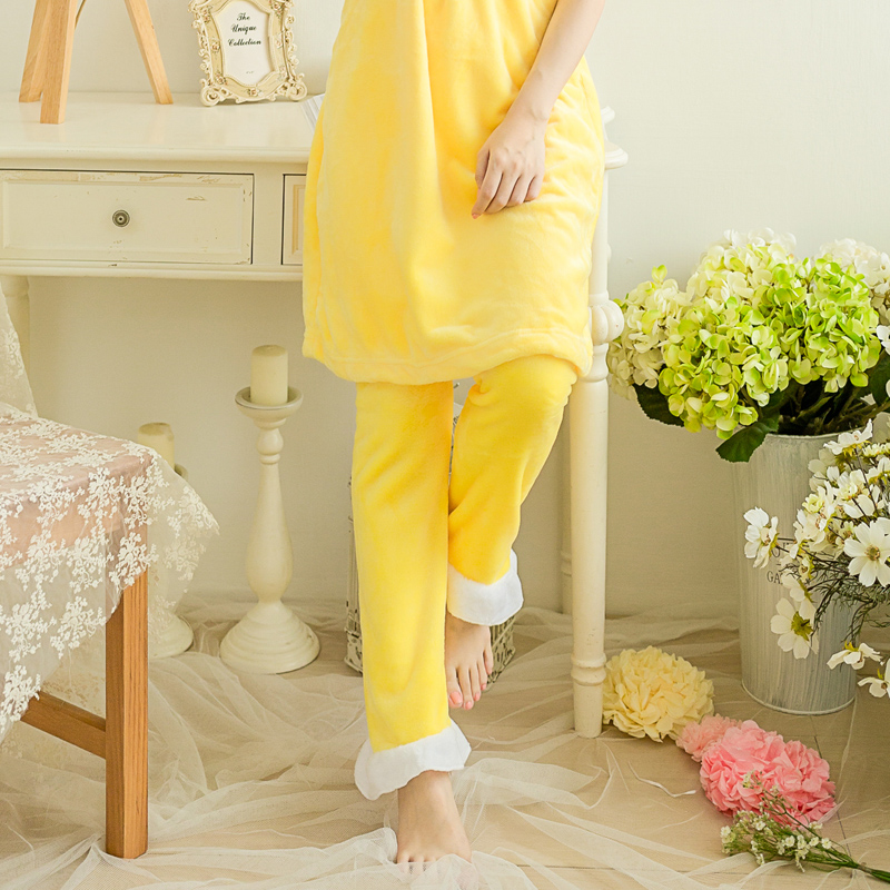 Mùa thu và mùa đông đồ ngủ flannel phụ nữ kích thước lớn cộng với nhung dày lông cừu san hô quần quần quần ren nhà quần giản dị quần ống suông nữ