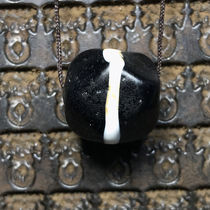 Special clearance ancient Pharaoh air-filled pulp one-line black and white polygonal glass beads DIY with bead accessories pendant bracelet